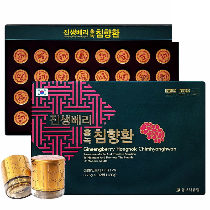 진생베리 홍녹 침향환 3.75g 32환