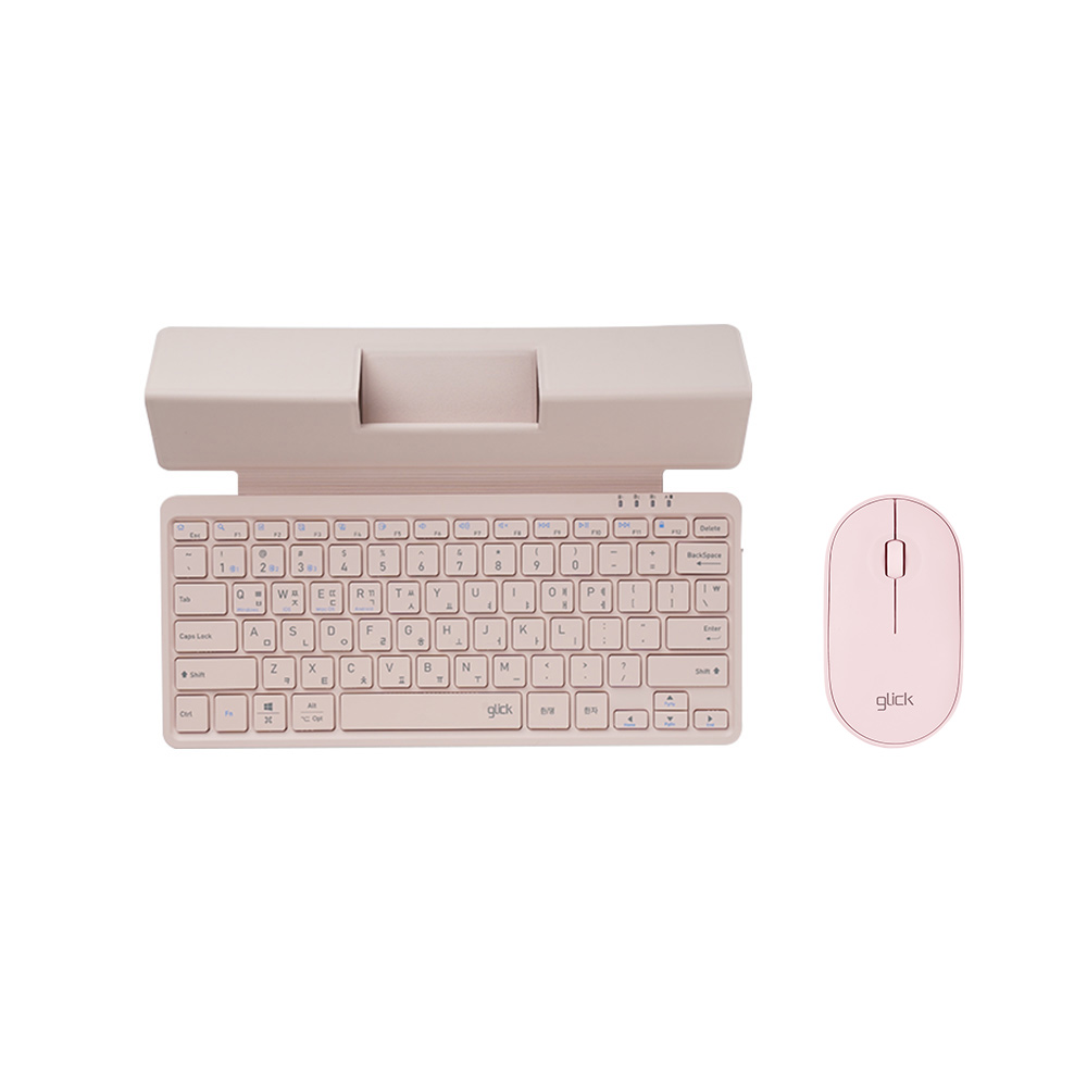 지클릭커 WMK320 무선 키보드 마우스 세트 (핑크)_이미지