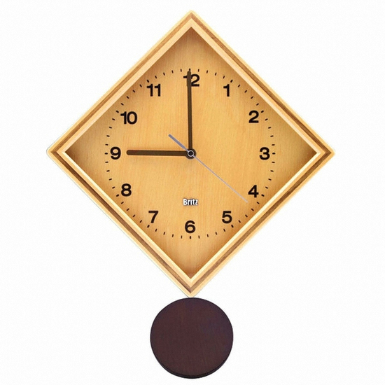 브리츠 다이아몬드 추타입 벽시계 BZ-C17P-3453_이미지