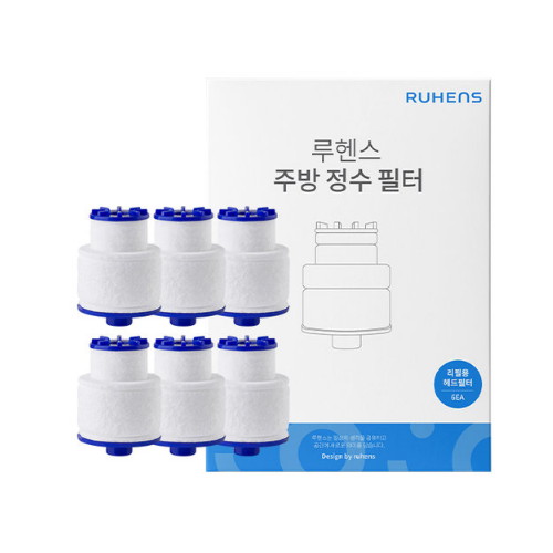 루헨스 싱크대 리필필터 헤드용 (WCS-300-RH) (6개)_이미지