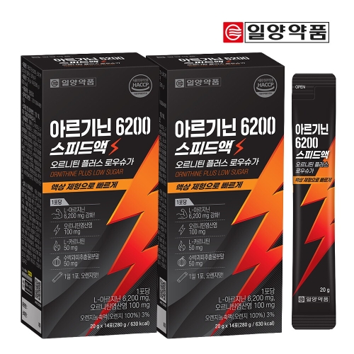 일양약품 아르기닌 6200 스피드액 14포 (2개)_이미지