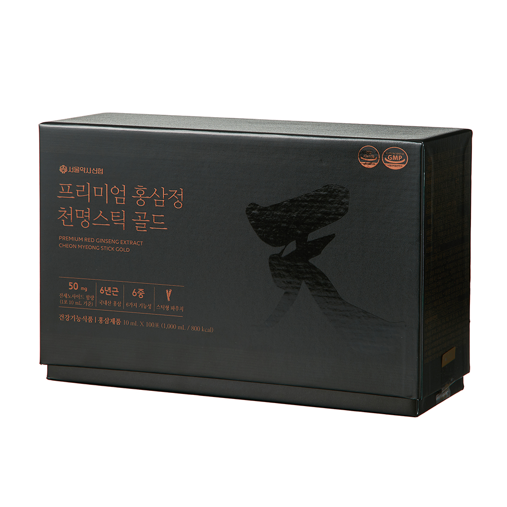 서울약사신협 프리미엄 홍삼정 천명스틱 골드 10ml 100포 (1개)_이미지