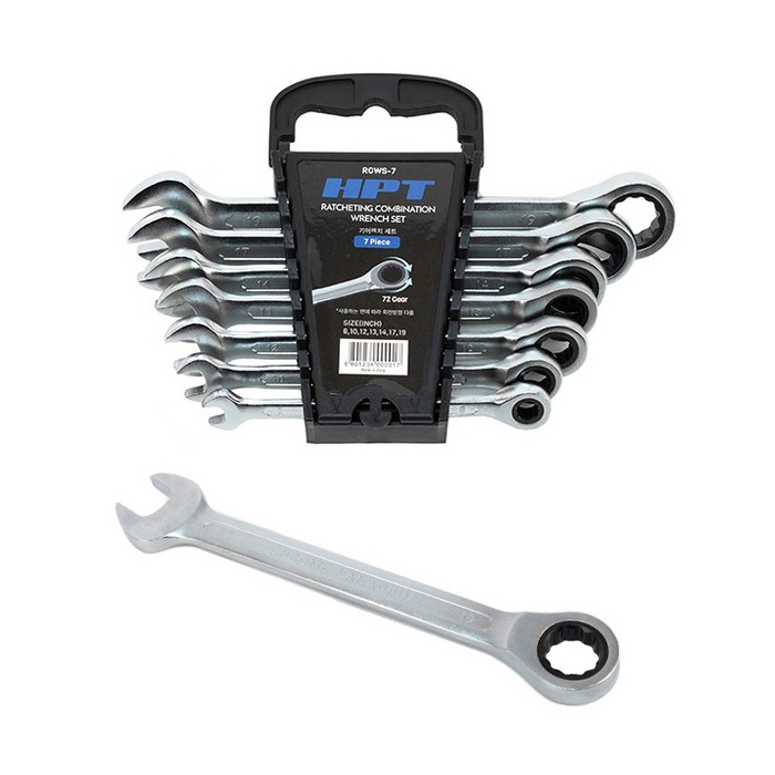 HPT 기어 라쳇 렌치 세트 RGWS-7 (7pcs)