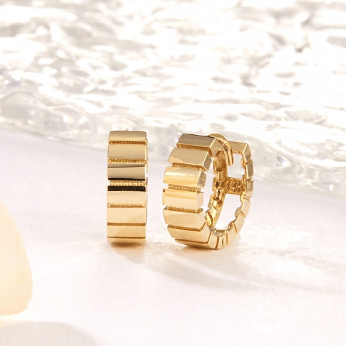 비앤비골드 14K 사각 프레임 원터치 링 귀걸이 S 한쌍 PNE41904