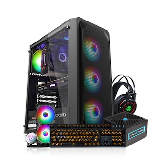 마이크로닉스 COOLMAX <b>가성비</b> NO.3 RGB + W240 aRGB + X40 + HS-510 + FOCUS 600W
