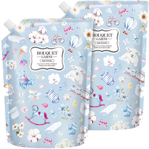 부케가르니 딥퍼퓸 섬유유연제 베이비파우더향 리필 2000ml 2개