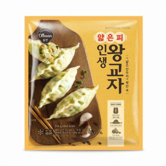 신세계푸드 올반 얇은피 인생왕교자 210g (2개)