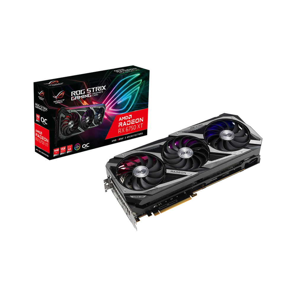 ASUS ROG STRIX 라데온 RX 6750 XT O12G OC D6 12GB 대원씨티에스