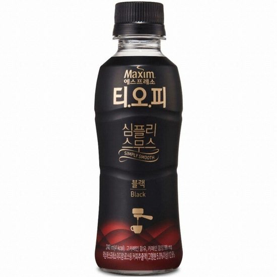 동서식품 맥심 티오피 심플리 스무스 블랙 240ml (5개)