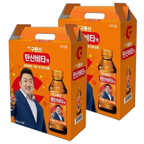 해태음료 영진 구론산 탄산비타 액 150ml (40개)