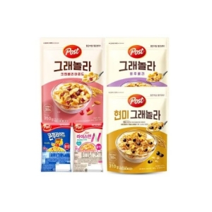 동서식품 포스트 그래놀라 크랜베리 350g+블루베리 310g+카카오호두 300g + 2개