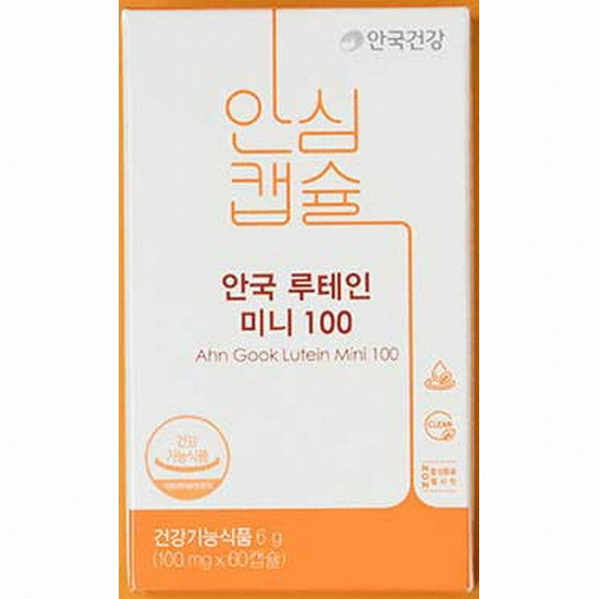안국건강 안심캡슐 안국 루테인 미니 100 60캡슐 (1개)_이미지
