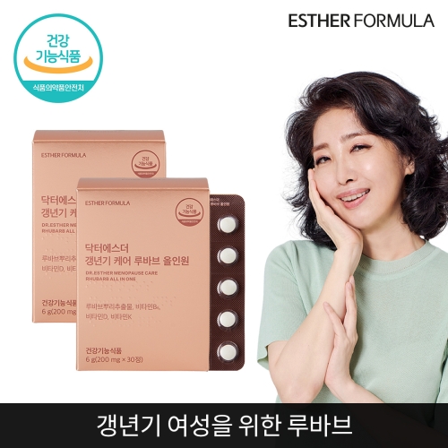 닥터에스더 갱년기 케어 루바브 올인원 200mg 30정 (2개)_이미지