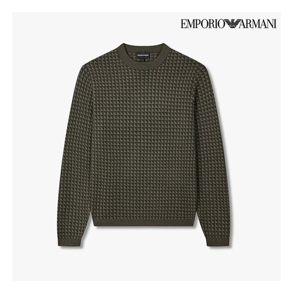 엠포리오 남성 롱 슬리브 이글 패턴 풀오버A515328015690000 388168