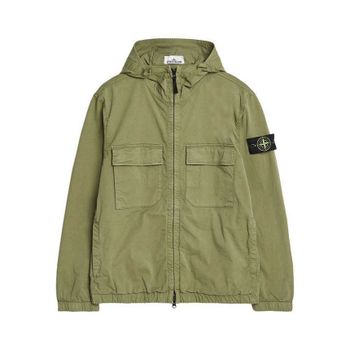 스톤아일랜드 바람막이 후드 밀리터리카키 자켓 153153603