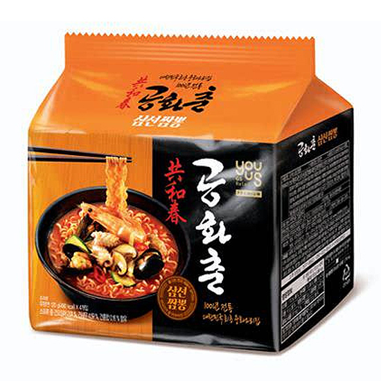GS리테일 유어스 공화춘 삼선짬뽕 120g (4개)