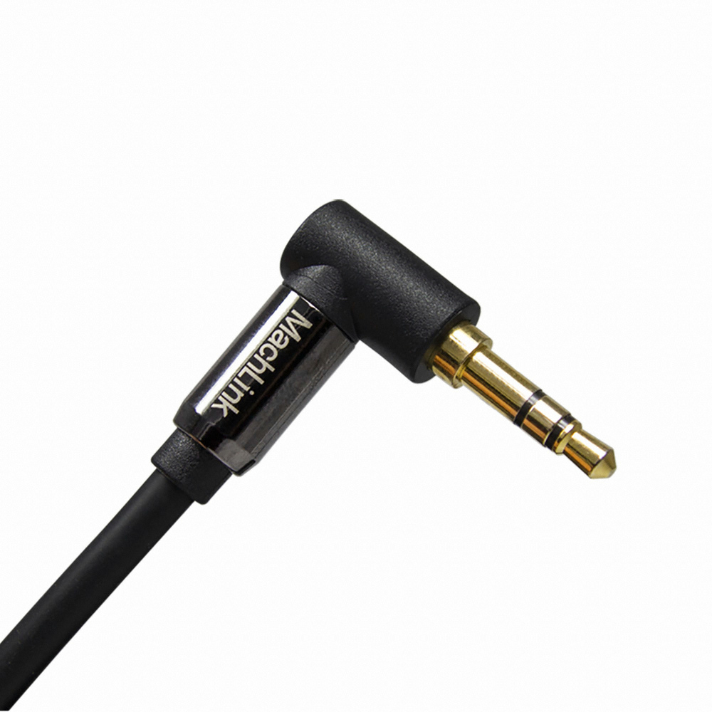 마하링크 3.5mm 3극 스테레오 AUX 꺾임 케이블 (ML-3TH200, 20m)_이미지