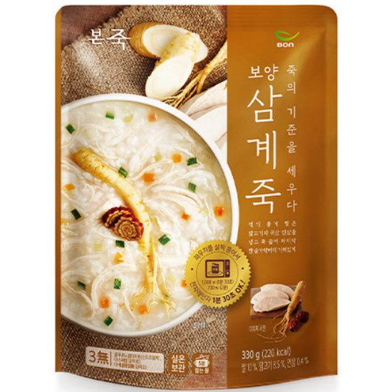 본아이에프 본죽 아침엔 본죽 보양삼계죽 330g (1개)_이미지