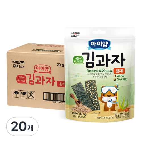 아이얌 김과자 참깨 20g (20개)_이미지