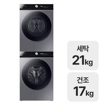 삼성전자 비스포크 AI <b>WF21B6400KP</b> + <b>DV17B8720BP</b>