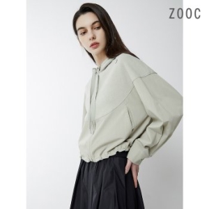 대현 ZOOC 텍스쳐 블록 후드 점퍼 LK_Z241MSJ005