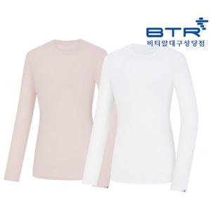BTR 하비르W 스트라이프 패턴의 냉감 원단 이너 쿨티셔츠 BWT4857W