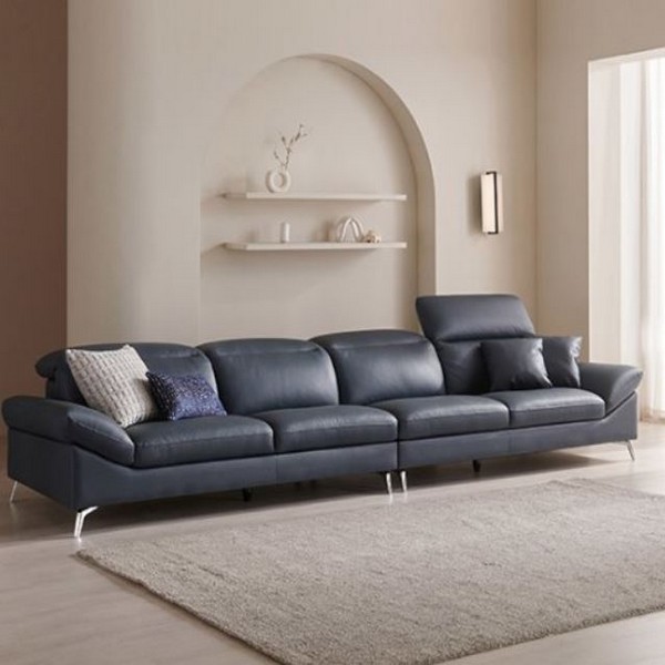 삼익가구 리버풀 헤드틸팅 천연가죽 소파 6인용 (스툴별도)_이미지