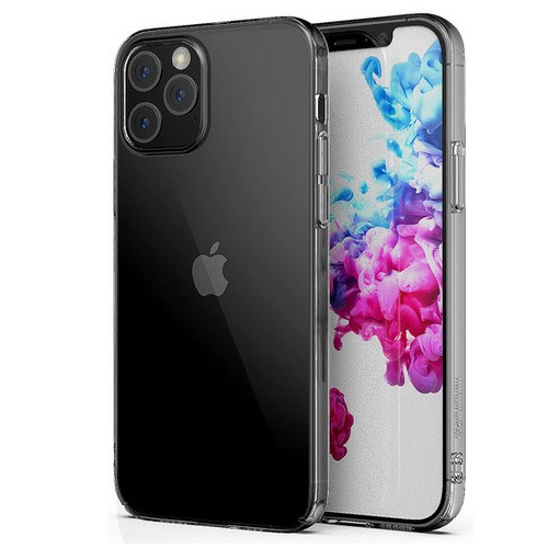 신지모루 아이폰12 프로 맥스 1mm 스키니 슬림 투명 케이스 (1개)