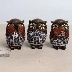 디에스몰 시집살이 인디언 부엉이 소품인형3P