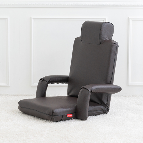 VIP 참숯 가죽 좌식소파 1인용