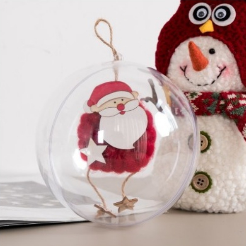 플라워트리 양모레드별산타벌룬볼 15cm