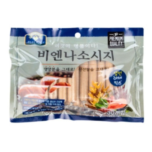 벨버드 비엔나 소시지 생선&야채 30p (1개)_이미지