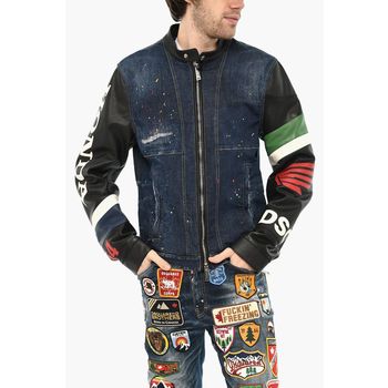 데님 재킷 레더 슬리브 149106933