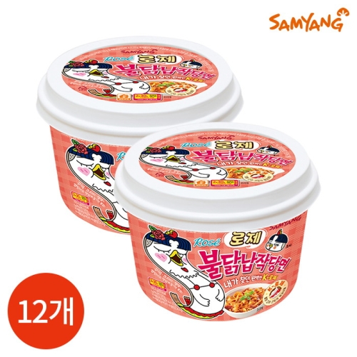 삼양식품 로제 불닭납작당면 169g (12개)_이미지
