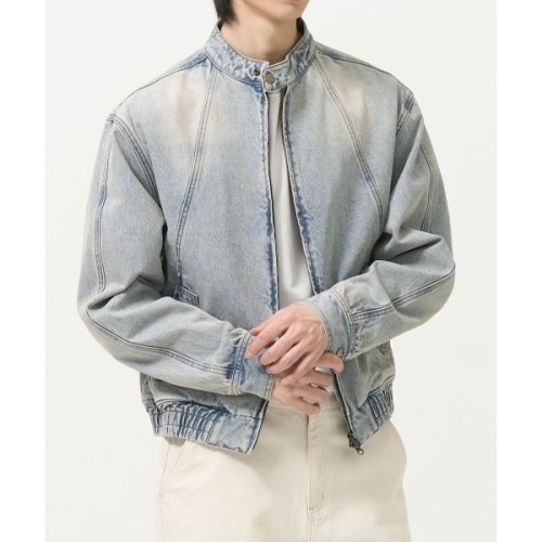 토피 TOFFEE 빈티지 스냅 데님 블루종 자켓 DEEP GREY T4S-VSDBJ216 585575