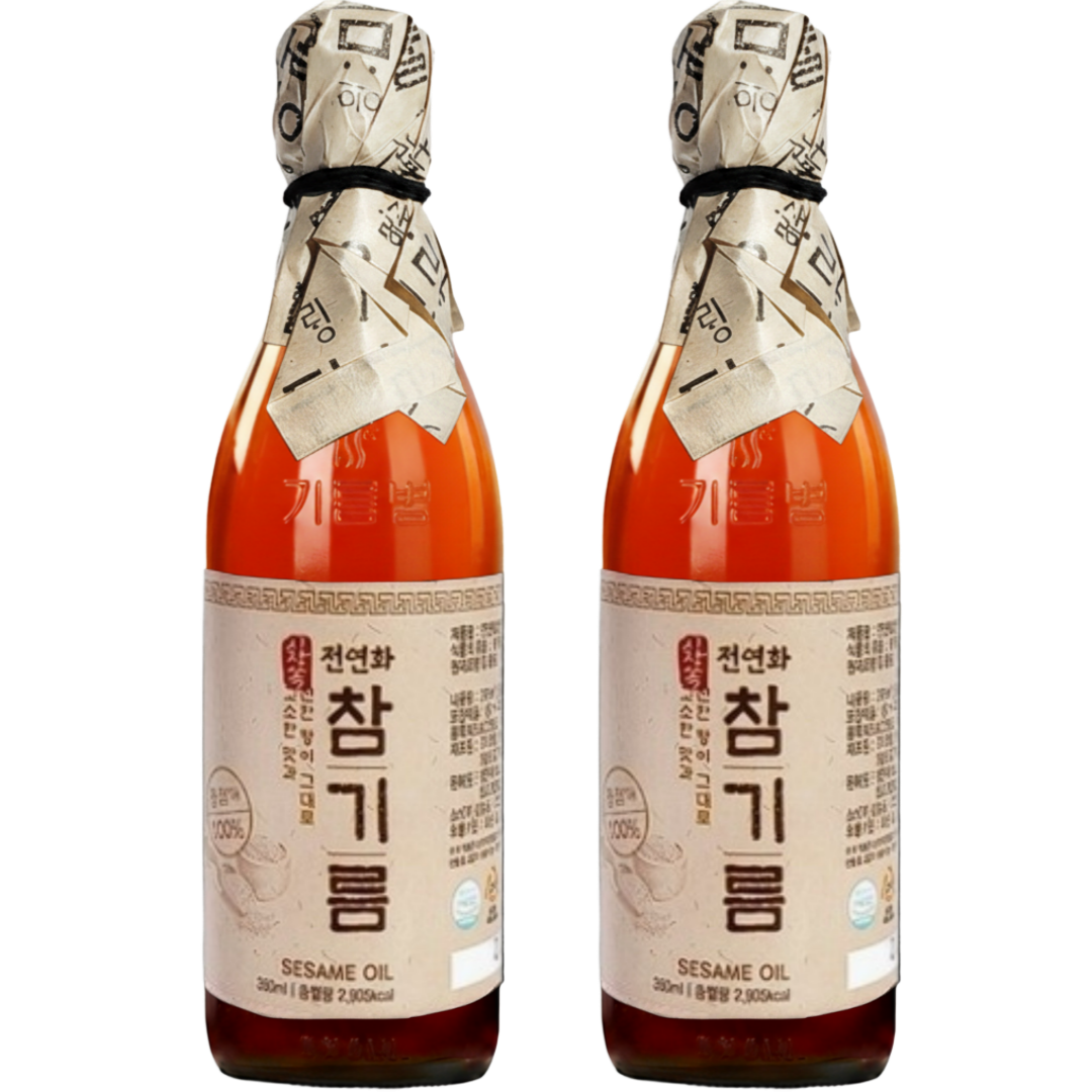 햇빛 시장쏙 전연화 참기름 350ml (2개)_이미지