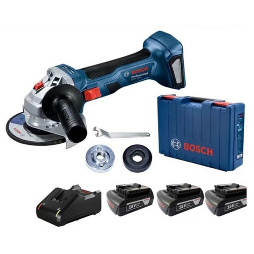 보쉬 GWS 180-LI 해외구매 (2.0Ah, 배터리 3개)_이미지