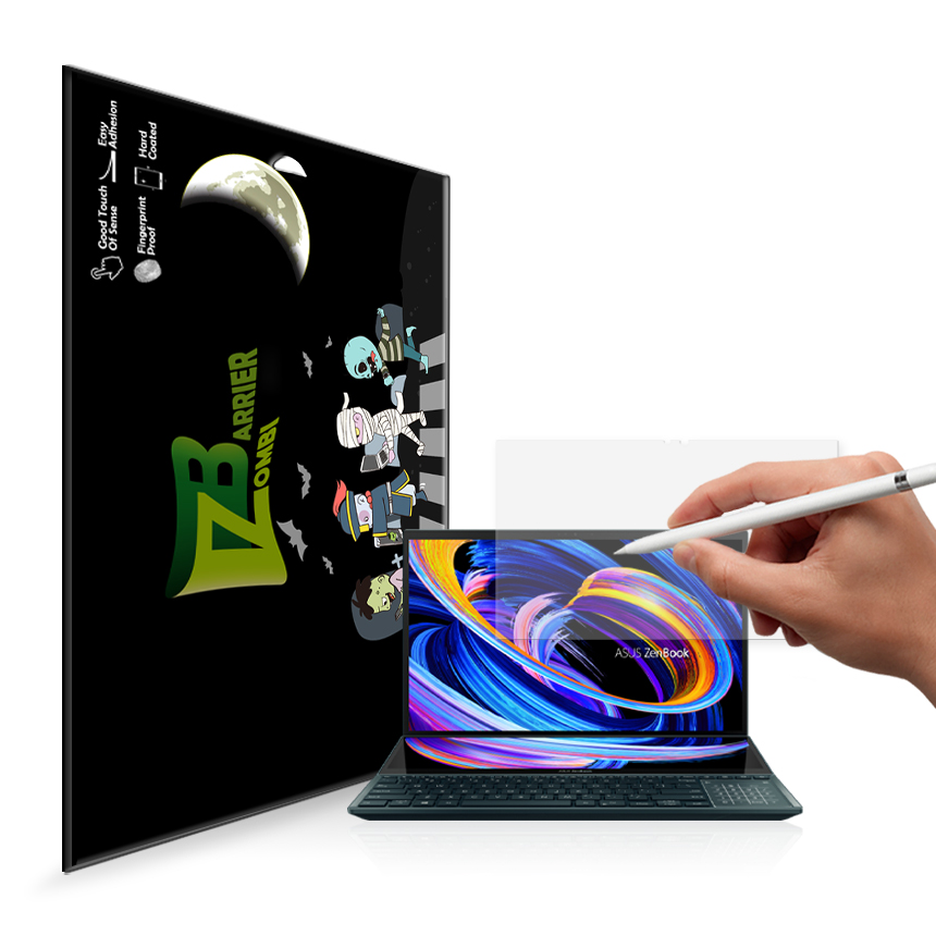 좀비베리어 ASUS 젠북 프로 듀오 UX582LR 종이질감 저반사 액정보호필름_이미지