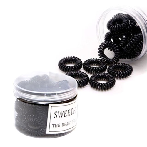 [불명] 스프링 머리끈 소형 자국없는 헤어끈 전화선 헤어끈 W9888A7