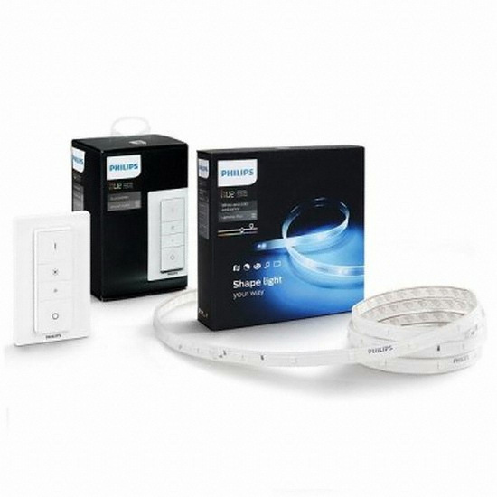 필립스 LED hue 화이트 앤 컬러 앰비언스 스트립 플러스 (200cm+디머스위치)_이미지
