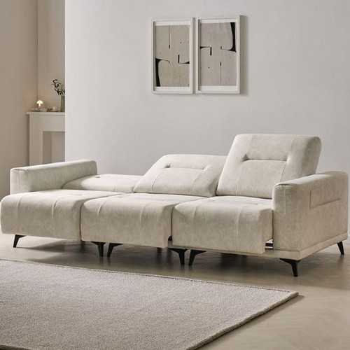 더플랫 무빙 모션 슬라이딩 패브릭 소파 4인용