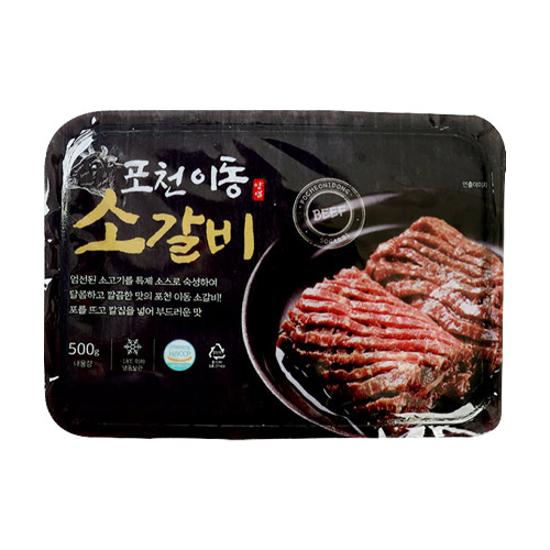 푸드장 이동갈비 포천 이동 양념 소갈비 500g (2개)