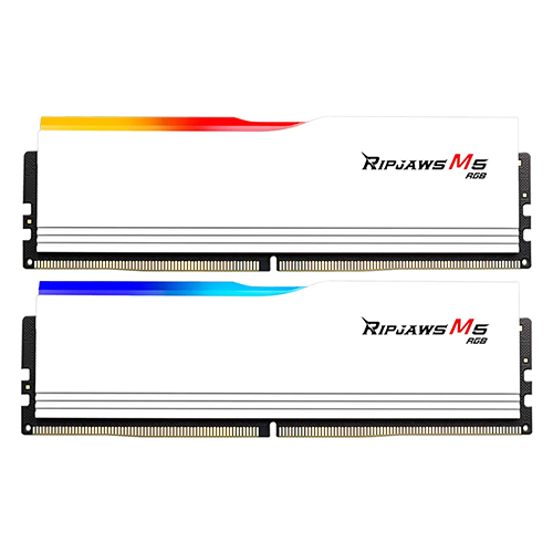 G.SKILL DDR5-5600 CL30 RIPJAWS M5 RGB 화이트 패키지 (32GB(16Gx2))_이미지
