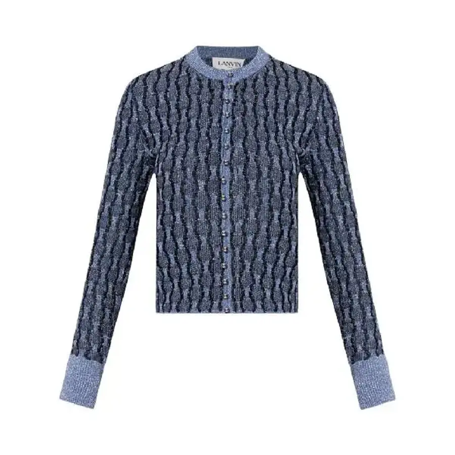 랑방 메탈릭 니트 가디건 RWCA0006K044H24 T_이미지