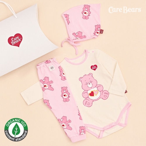 출산백일돌 오가닉선물3종세트바디수트올오버팬츠모자선물쇼핑백 207404