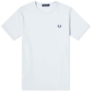  프레드페리 링거 티셔츠 라이트 아이스 미드나잇 블루 M3519-V08