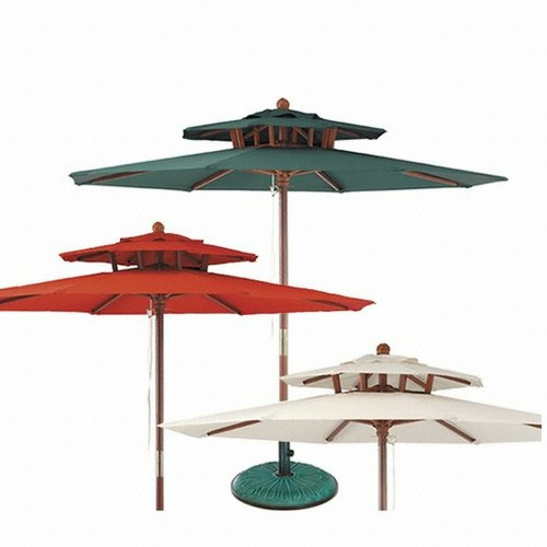 비비드파라솔 2단 목재 파라솔 250cm