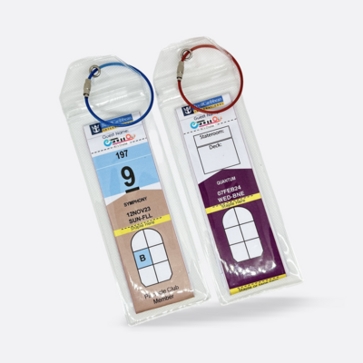 캐리비 Kis Cruise 로얄 안 크루즈 수화물 태그 홀더 투명 2개 20252개입 x 1개_이미지