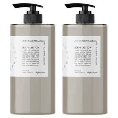 살림백서 오브제 퍼퓸 바디로션 화이트머스크 1000ml