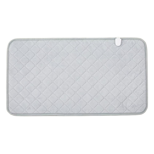 소프트 극세사 그레이 탄소 전기방석